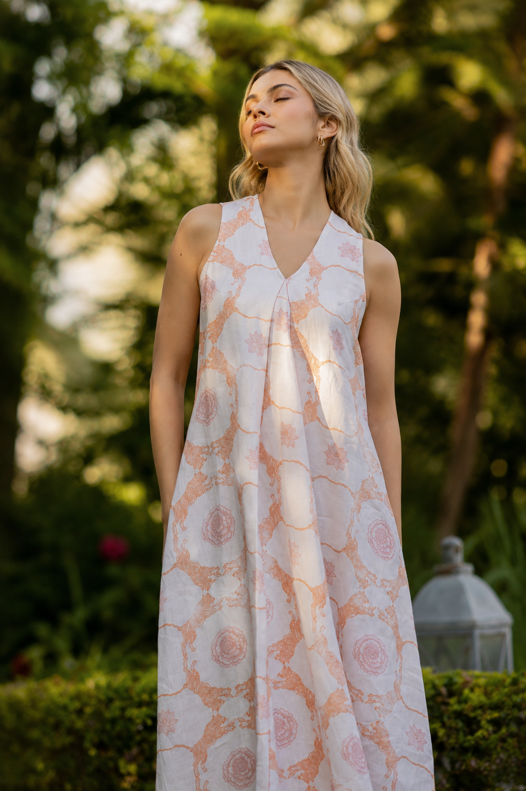 Banaras - V neck long dress