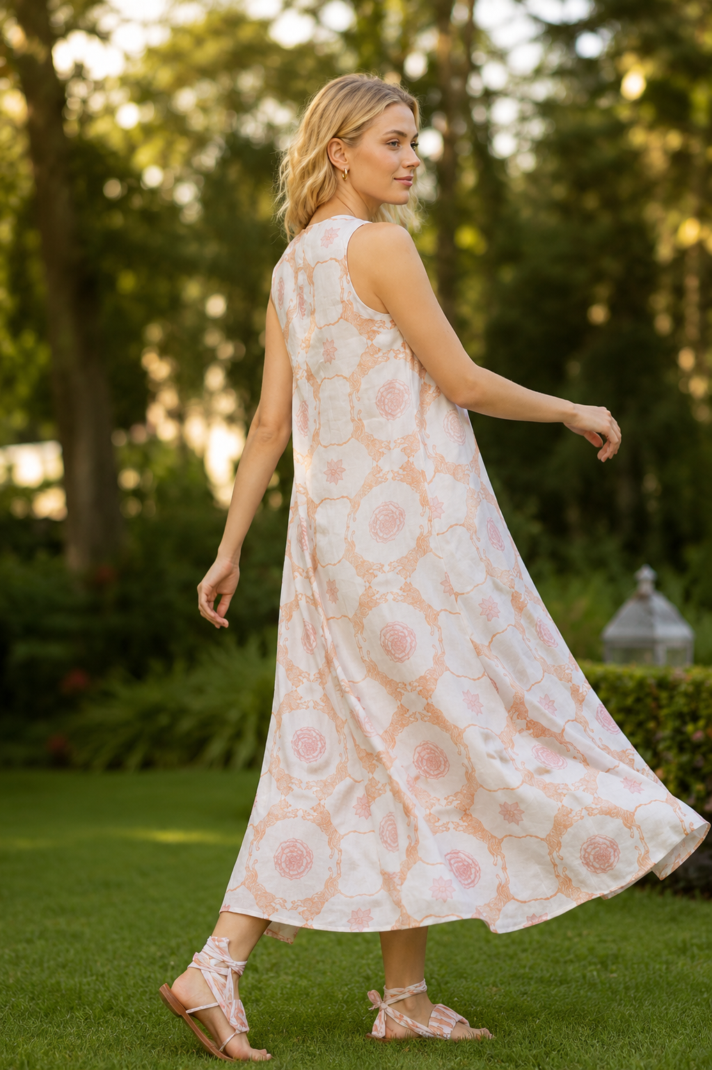 Banaras - V neck long dress