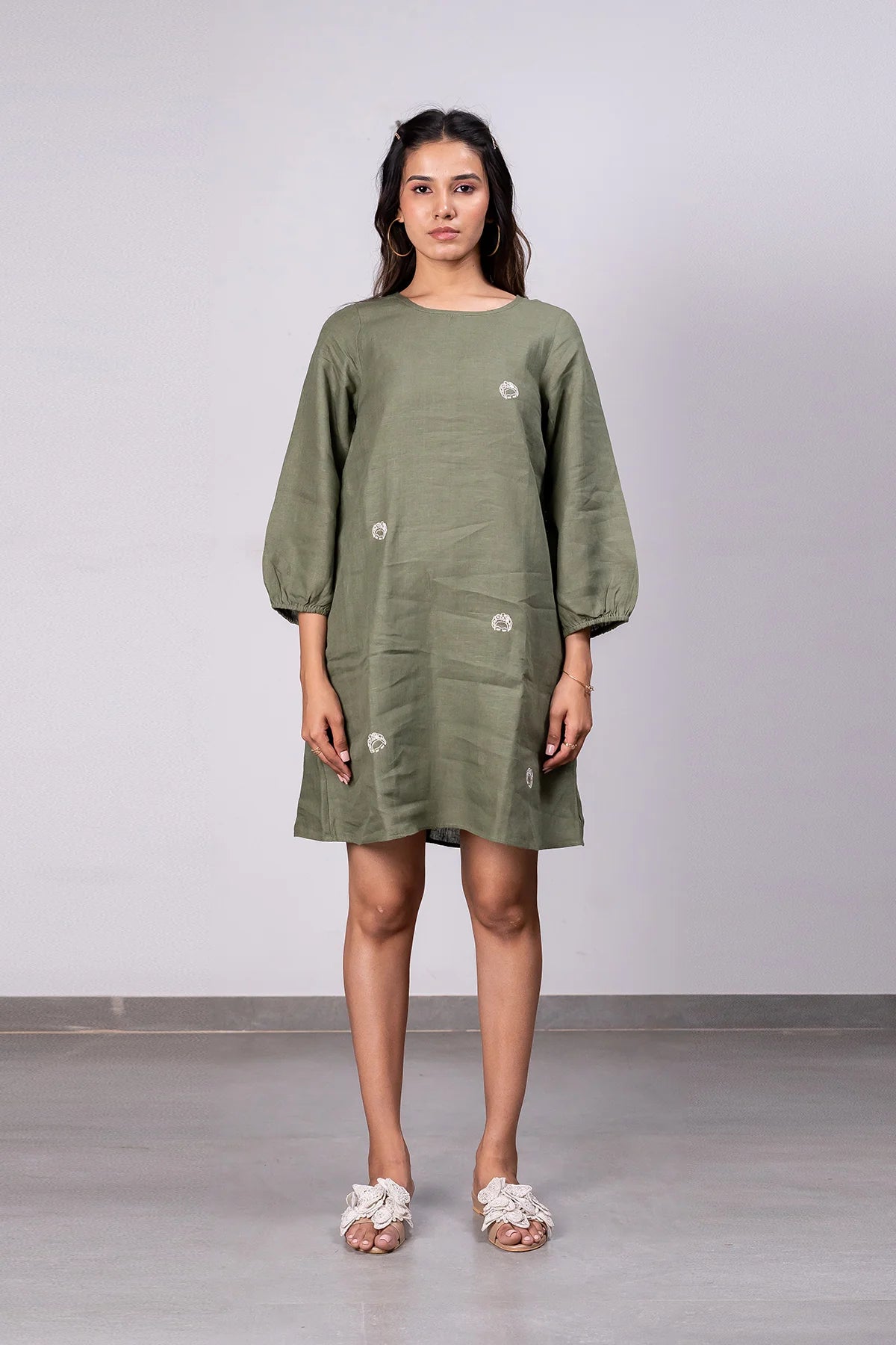 Linen Overall Frida Olive