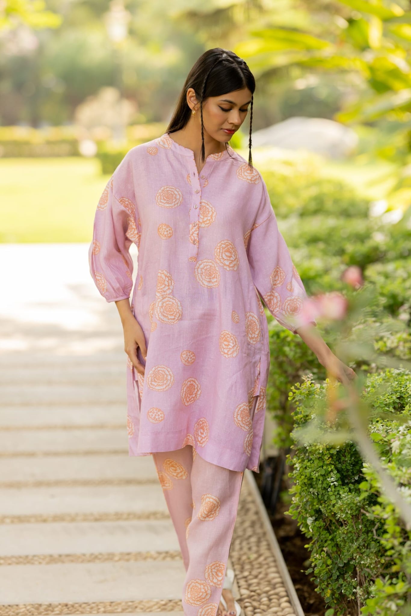Narrow Pant - Banaras floral