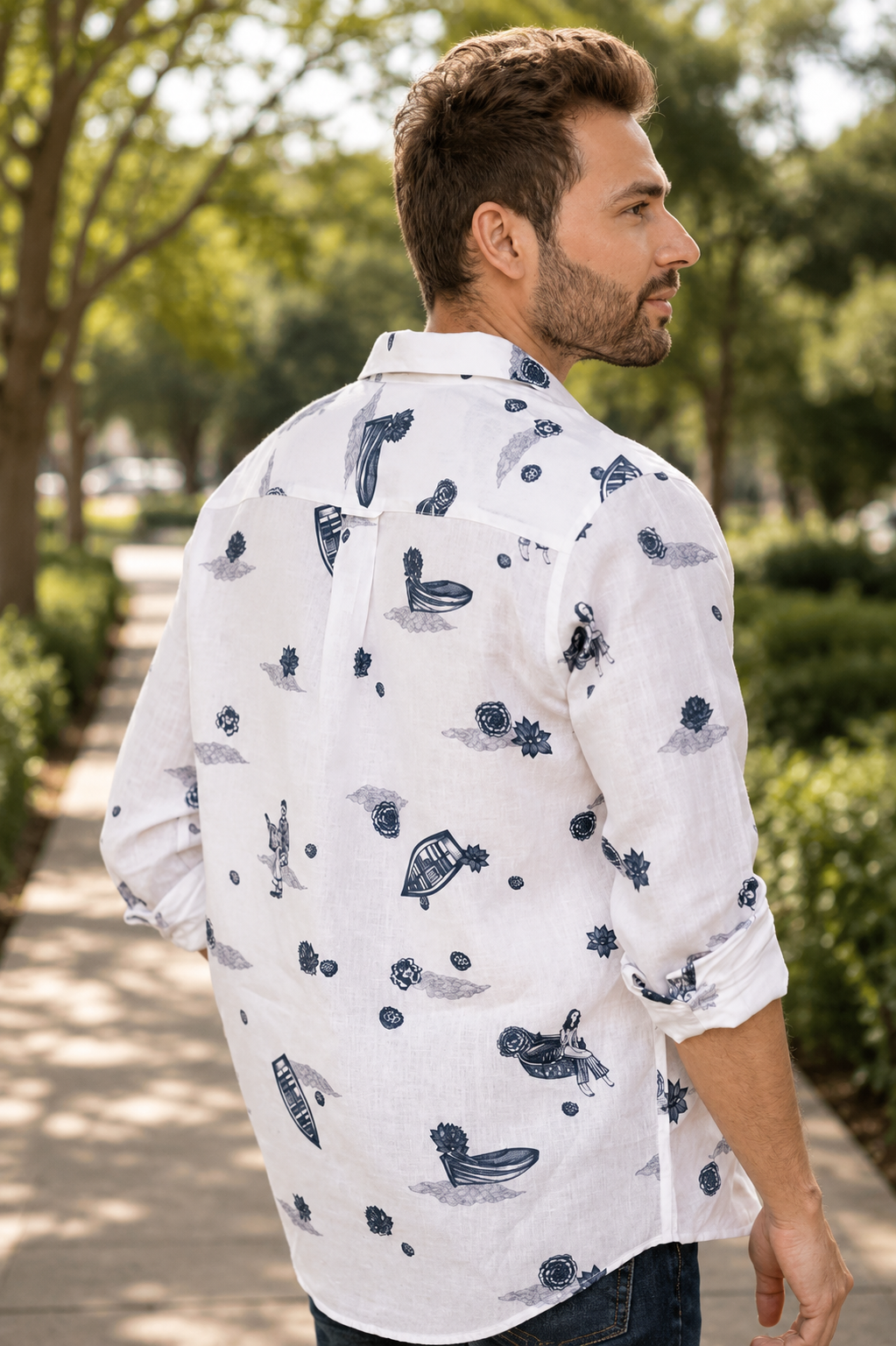 Men's Shirt - Boat & Cloud
