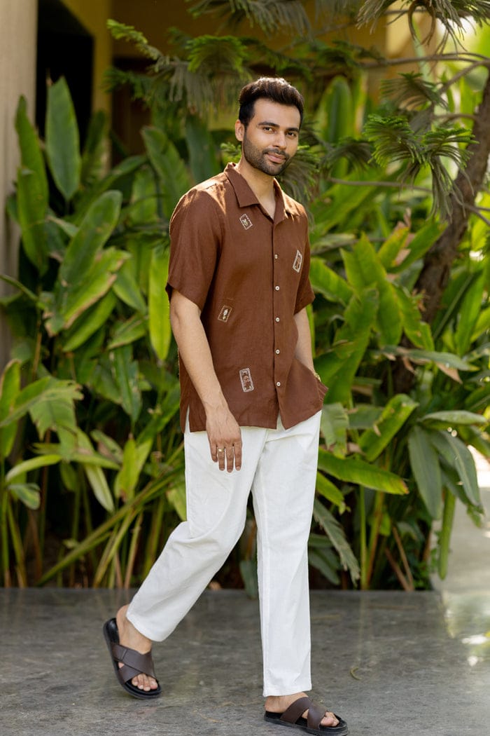 Men's Shirt - Choc Brown