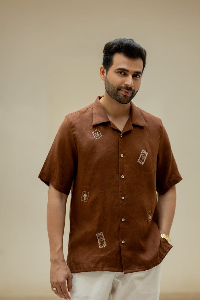 Men's Shirt - Choc Brown