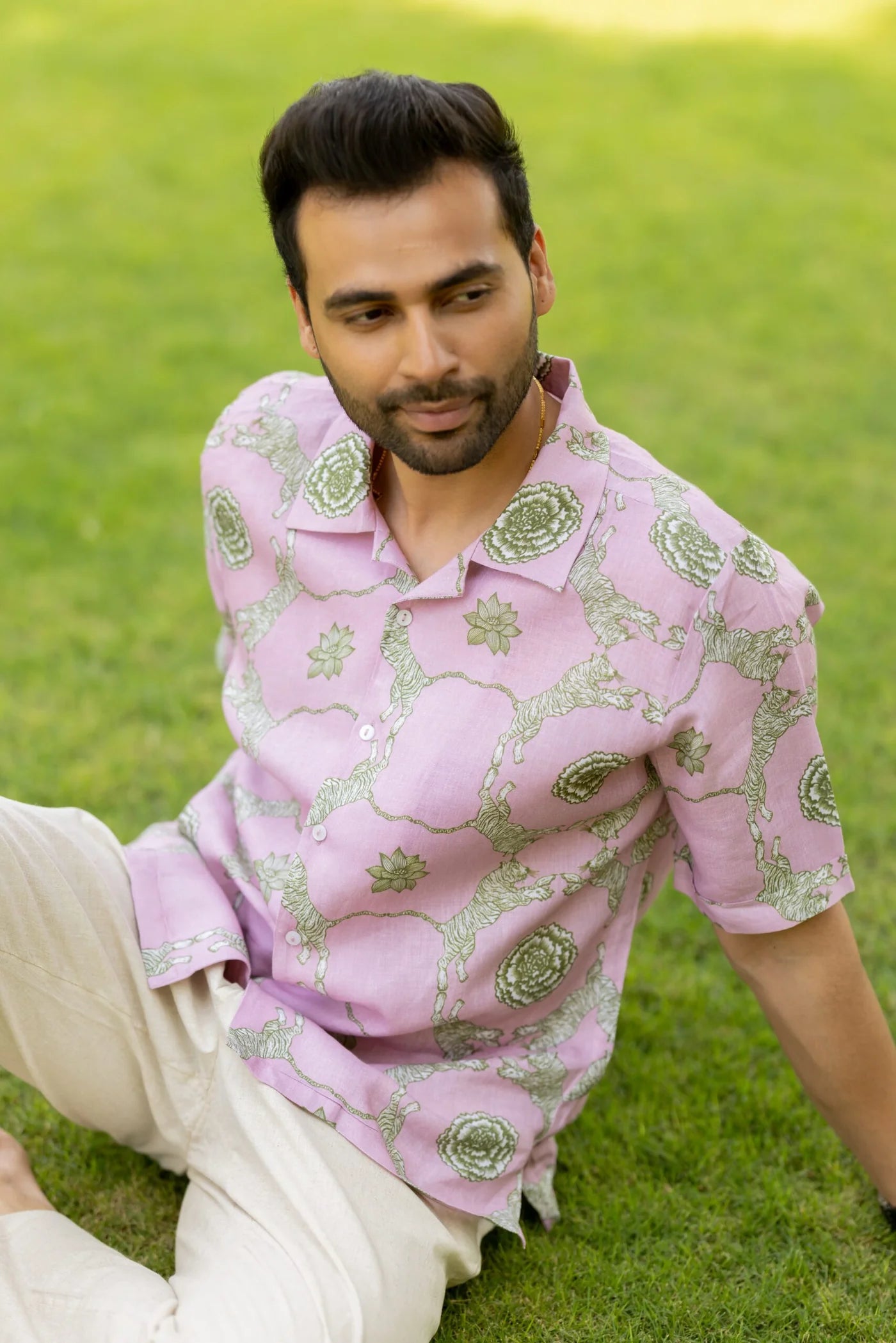 Men's Shirt - Pink Tiger