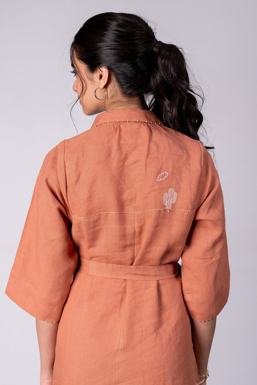 Tania Half Placket Long dress