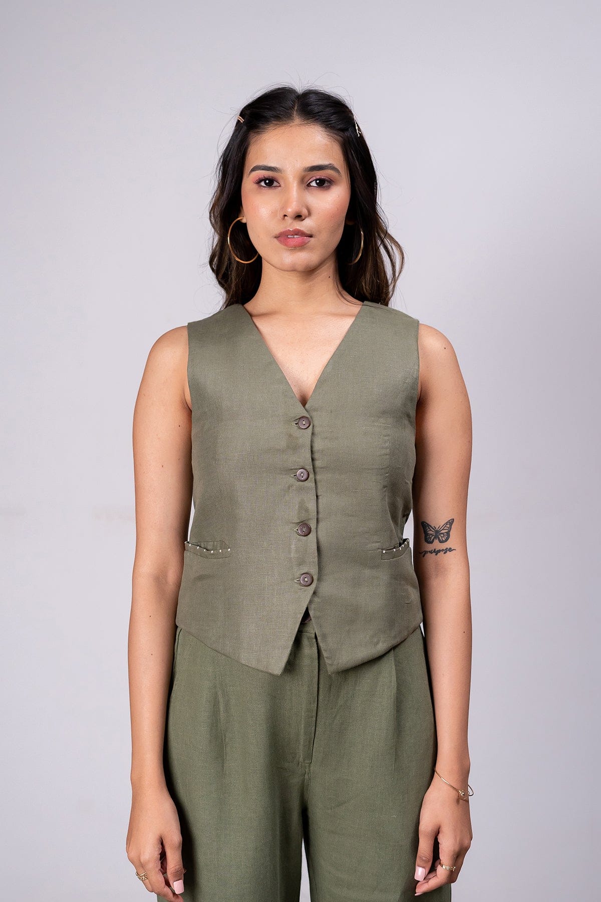 Vest - Olive green